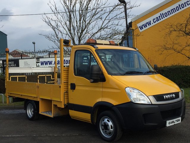 2011 61 Iveco-Ford Daily 2.3 35C13 Dropside+Tail Lift Alloy Body Traffic Management Free UK Delivery