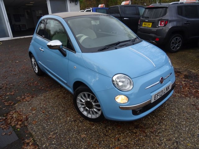 2013 13 Fiat 500 1.2 CONVERTIBLE LOUNGE 3d 69 BHP