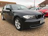 USED 2008 08 BMW 1 SERIES 1.6 116I SE 5d 121 BHP FSH Black 116i SE BMW in the best colour