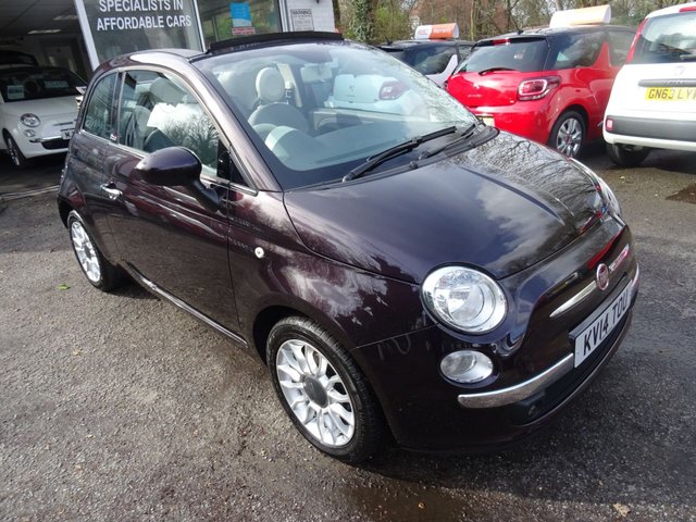 2014 14 Fiat 500 0.9 TWINAIR CONVERTIBLE LOUNGE 3d 85 BHP
