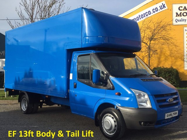 2011 11 Ford Transit 2.4 Tdci 115 T350 EF 13ft Luton Box van+T/Lift DRW Ex Lease FSH Delivery can be arranged,