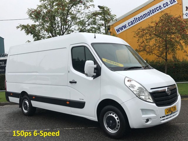 2011 61 Vauxhall Movano R3500 CDTI 150 L3 LWB H2 Panel van RWD Free UK Delivery  