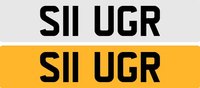 USED 2017 NUMBER PLATE PLATE S11UGR 