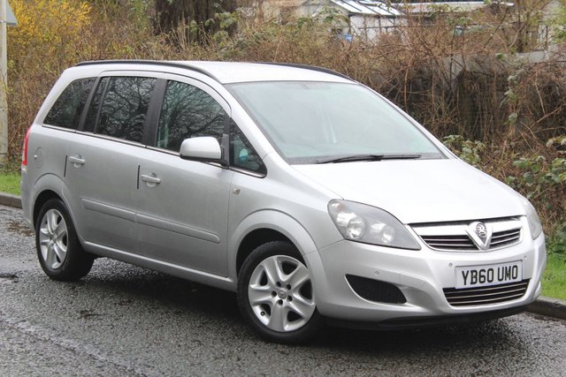2011 60 Vauxhall Zafira 1.6 EXCLUSIV 5d 113 BHP