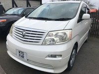 USED 2003 03 TOYOTA ALPHARD 2.4 PEOPLE CARRIER AUTOMATIC Practical Luxury Motoring