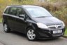 USED 2010 60 VAUXHALL ZAFIRA 1.6 EXCLUSIV 5d 113 BHP IDEAL FAMILY CAR.