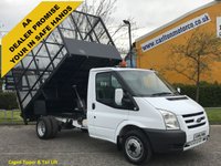 USED 2009 09 FORD TRANSIT 2.4TDCi 100 T350m Tipper # Fully Caged Refuge Body+ T/Lift # DRW  