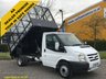 USED 2009 09 FORD TRANSIT 2.4TDCi 100 T350m Tipper # Fully Caged Refuge Body+ T/Lift # DRW  