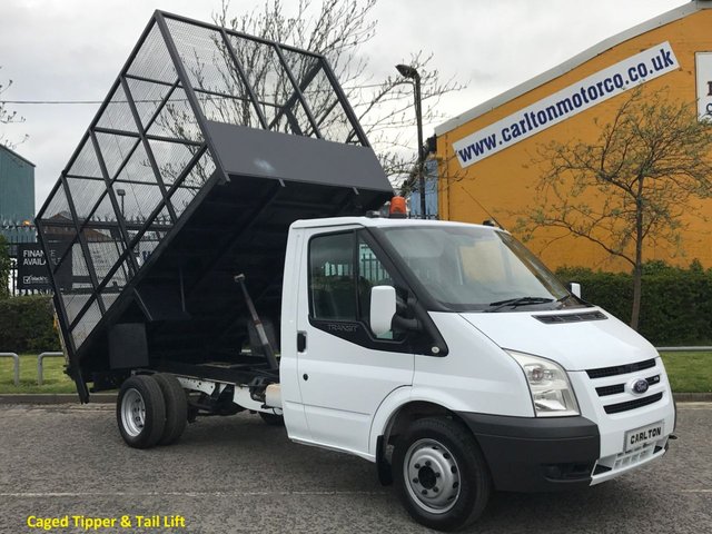2009 09 Ford Transit 2.4TDCi 100 T350m Tipper # Fully Caged Refuge Body+ T/Lift # DRW 