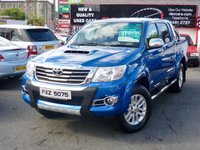 USED 2014 TOYOTA HI-LUX 3.0 INVINCIBLE 4X4 D-4D DCB 1d 169 BHP NO VAT