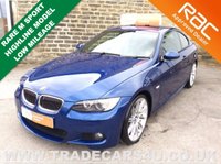 USED 2009 09 BMW 3 SERIES 330D M SPORT HIGHLINE COUPE DIESEL AUTO RARE LE MANS BLUE - M SPORT LEATHER - NAV - 19 INCH TWIN SPOKE ALLOYS