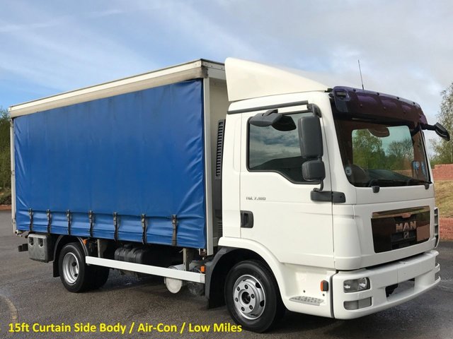 2010 10 Man Tgl 7.180 Day 15ft Curtain sider Body [A/C] Barn doors  Low Mileage Free UK Delivery