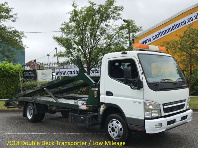 2009 59 Mitsubishi Fuso Canter 75 DAY 7C18 Double Deck Transporter 7500kgs 
