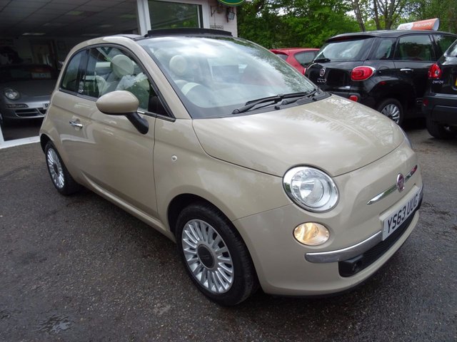 2014 63 Fiat 500 1.2 CONVERTIBLE LOUNGE 3d 69 BHP