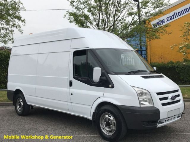 2009 59 Ford Transit 115 T350 LWB Hi/R [ Mobile Workshop+110v Generator ] Van Delivery TBA
