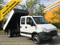 USED 2012 61 IVECO-FORD DAILY 70C17 EEV Eco 3.0Hpt D/Cab Tipper+T/Lift Low Mileage Ex Council Authority Delivery T,B,A 