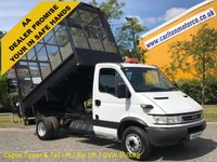 USED 2006 06 IVECO-FORD DAILY 65C17 Tipper-Caged Refuge+T/Lift Wheelie Bin-Low Mileage, 