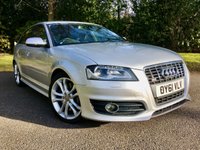 USED 2011 61 AUDI S3 2.0 TFSI Sportback S Tronic Quattro DOCTOR OWNED SINCE 2015/GREAT SERVICE HISTORY X6 STAMPS DOCTOR OWNED LOCALY SINCE 2015 GREAT SERVICE HISTORY X6 STAMPS--LAST SERVICED @62,536 MILES//FULL BLACK LEATHER/SATNAV/REAR PARK ASSIST