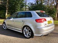 USED 2011 61 AUDI S3 2.0 TFSI Sportback S Tronic Quattro DOCTOR OWNED SINCE 2015/GREAT SERVICE HISTORY X6 STAMPS DOCTOR OWNED LOCALY SINCE 2015 GREAT SERVICE HISTORY X6 STAMPS--LAST SERVICED @62,536 MILES//FULL BLACK LEATHER/SATNAV/REAR PARK ASSIST