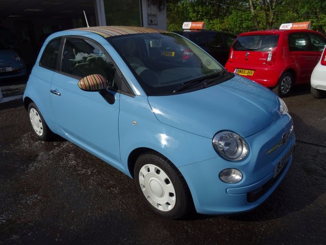 2013 13 Fiat 500 0.9 TWINAIR COLOUR THERAPY *BUNNY STRIPE EDITION* 3d 85 BHP