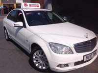 USED 2010 10 MERCEDES-BENZ C CLASS 1.6 C180 KOMPRESSOR BLUEEFFICIENCY ELEGANCE 4d 156 BHP Leather Seats......Rare Pure White.....Excellent History