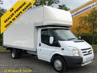 USED 2012 12 FORD TRANSIT 2.2TDCi 125 350EF Luton 13.ft Box Body DRW Ex Lease Free UK Delivery 