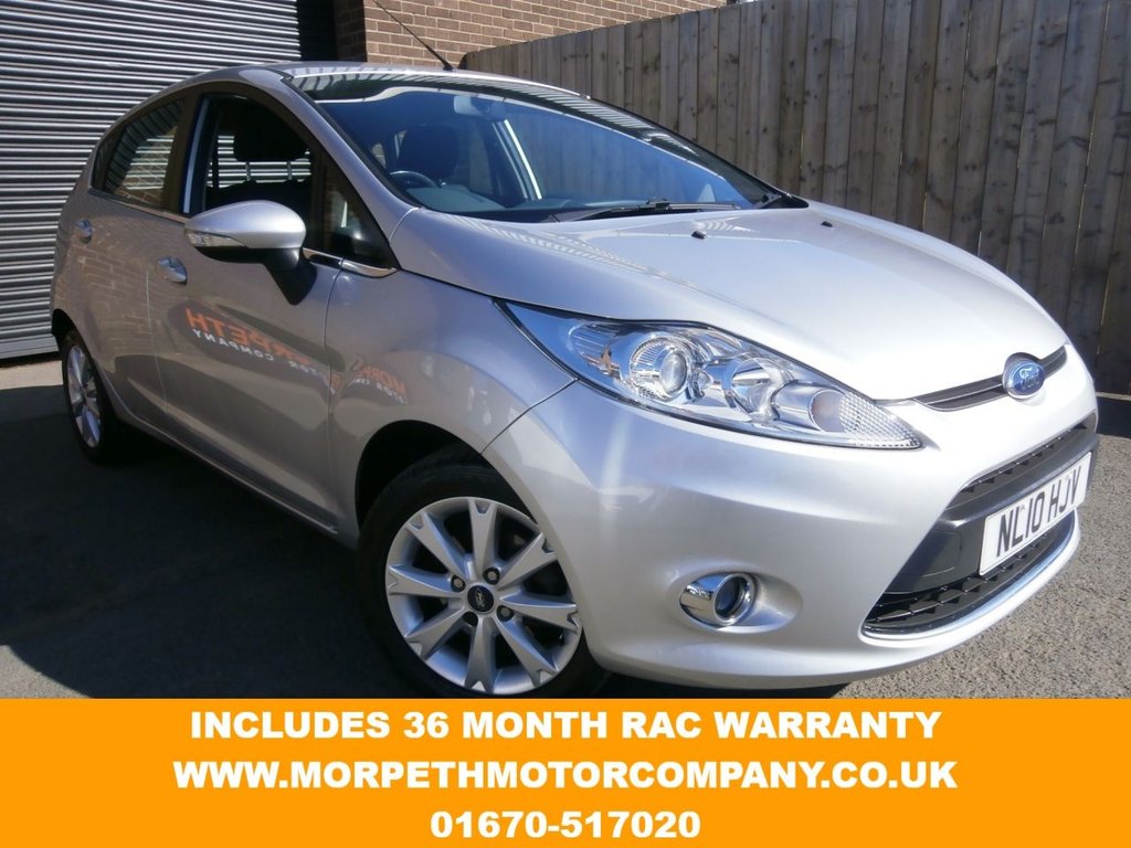 USED 2010 10 FORD FIESTA 1.2 ZETEC 5d 81 BHP **36 MONTH RAC WARRANTY AVAILABLE**