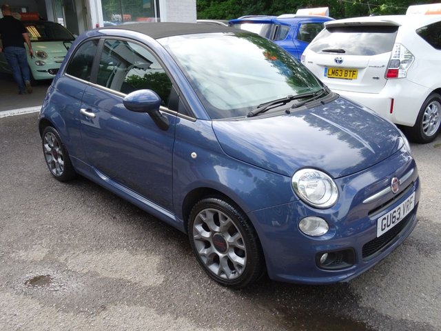 2013 63 Fiat 500 1.2 CONVERTIBLE S (SPORT) 3d 69 BHP