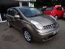 USED 2008 08 NISSAN NOTE 1.6 TEKNA 5d AUTO 109 BHP MOT until December 2017 (no advisories), Automatic, Category D Listed Vehicle