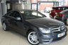 USED 2012 12 MERCEDES-BENZ C CLASS 2.1 C220 CDI BLUEEFFICIENCY AMG SPORT 2d AUTO 170 BHP MERCEDES BENZ SERVICE HISTORY + FULL BLACK LEATHER SEATS + BLUETOOTH + RAIN SENSORS + DAB RADIO + CRUISE CONTROL + PARKING SENSORS + 18 INCH ALLOYS