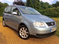 USED 2006 06 VOLKSWAGEN TOURAN 1.9 SE TDI 7 STR 5d 103 BHP 7 SEATS/x10 AIRBAGS ,, CAMBELT RECENTLY RENEWED,,,,,,,,1 RETIRED GENALMAN 'NOW IN AS A PART EXCHANGE