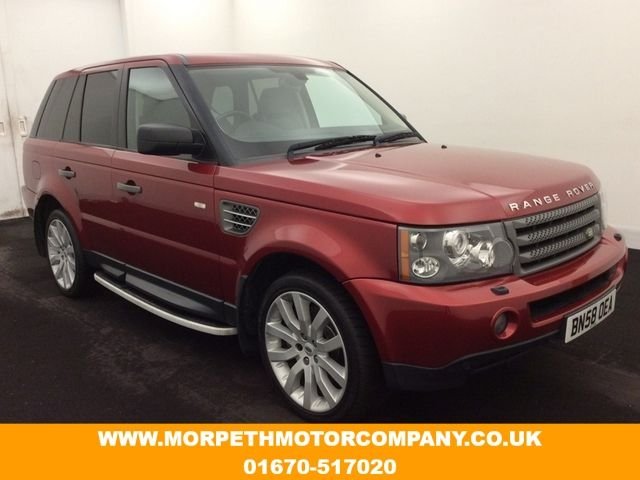USED 2008 58 LAND ROVER RANGE ROVER SPORT 3.6 TDV8 SPORT HSE 5d AUTO 269 BHP *RARE RIMINI RED METALLIC* 