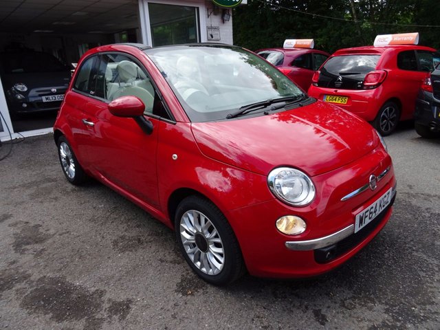 2014 64 Fiat 500 1.2 CONVERTIBLE LOUNGE 3d 69 BHP
