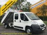 USED 2012 12 CITROEN RELAY 35 L3 HDI 130 D/Cab 7s Tipper A/Con Low Mileage Alloy Body+Swing Lift Crane 