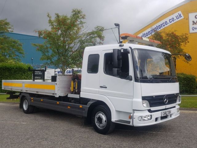 2006 56 Mercedes-Benz Atego 815 SLP/Crew Cab Dropside+Crane Low Mileage 4x2	Palfinger 3200 Cruise 5 seats
