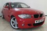 USED 2008 08 BMW 1 SERIES 1.6 116I M SPORT 3DR 121 BHP SERVICE HISTORY + AIR CONDITIONING + PARKING SENSOR + MULTI FUNCTION WHEEL + M SPORT PACKAGE + ALLOY WHEELS