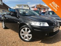 USED 2008 58 RENAULT MEGANE 1.6 DYNAMIQUE VVT 2d 110 BHP Electric Panoramic hard top convertible petrol with low mileage