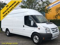 USED 2013 13 FORD TRANSIT 125 350EF High Roof Jumbo panel van SRW Low Mileage Ex Lease Free UK Delivery 