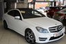 USED 2013 13 MERCEDES-BENZ C CLASS 2.1 C220 CDI BLUEEFFICIENCY AMG SPORT PLUS 2d 168 BHP HALF BLACK LEATHER SEATS + FULL SERVICE HISTORY + COMMAND + PANORAMIC ROOF + BLUETOOTH + DAB RADIO + BI-XENON HEADLIGHTS + RAIN SENSORS + ELECTRIC FRONT SEATS