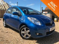 USED 2011 11 TOYOTA YARIS 1.3 TR VVT-I 5d 99 BHP Low mileage 5 door Toyota Yaris in stunning Island Blue