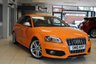 USED 2010 10 AUDI S3 2.0 TFSI QUATTRO 3d 262 BHP HALF BLACK HALF ORANGE LEATHER SEATS + AUDI SERVICE HISTORY + SAT NAV + BLUETOOTH + HEATED SEATS + ELECTRIC SUN ROOF + 18 INCH ALLOYS