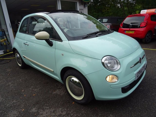 2014 14 Fiat 500 1.2 CONVERTIBLE POP 3d 69 BHP
