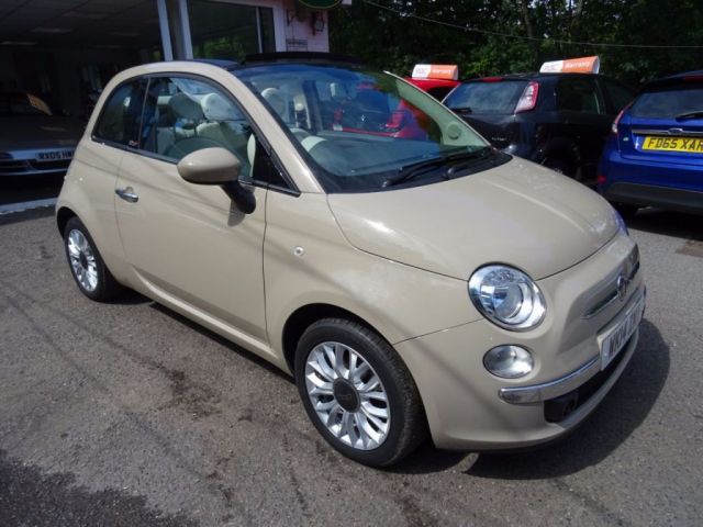 2014 14 Fiat 500 1.2 CONVERTIBLE LOUNGE 3d 69 BHP