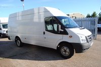USED 2014 14 FORD TRANSIT JUMBO, T350, 124 BHP, EURO 5 EXTRA LONG W/BASE, EXTRA HIGH ROOF