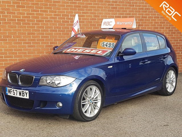 2007 57 BMW 1 Series 2.0 120D M SPORT 5d 175 BHP LE MANS BLUE