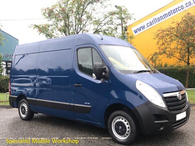 2013 63 Vauxhall Movano F3300 Cdti L2 MWB [ Mobile Workshop ] H2 Van A/Con Low Mileage Delivery T,B,A
