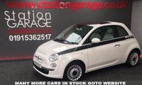 USED 2012 12 FIAT 500 1.2 Lounge 3dr  WITH WHITE INTERIOR FEATURES  & &pound;30 ROAD TAX CAR,