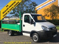 USED 2011 61 IVECO-FORD DAILY 2.3TD 35C13 Mwb Dropside+T/Lift 12ft Alloy Body DRW Ex Highway / Motorway Maintenance, Delivery T,B,A 