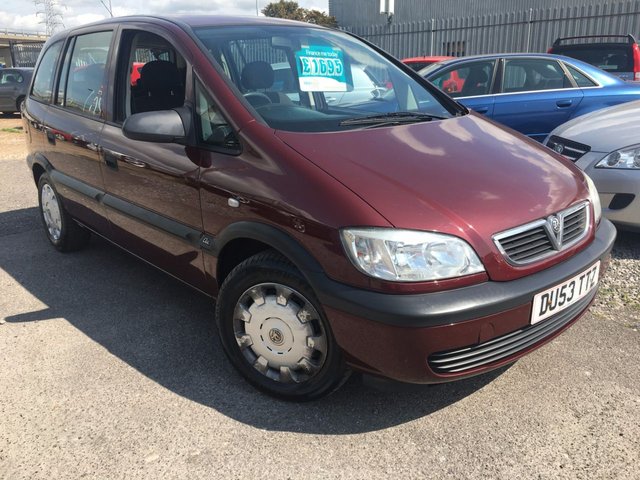 2003 53 Vauxhall Zafira 1.8 CLUB 16V 5d AUTO 124 BHP