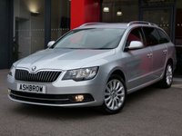 USED 2015 15 SKODA SUPERB ESTATE 2.0 TDI CR SE BUSINESS 5d 140 S/S UPGRADE COLUMBUS COLOUR SAT NAV, UPGRADE DAB RADIO, UPGRADE 17 INCH LAUREL ALLOY WHEELS, UPGRADE MULTIFUNCTION DISPLAY TRIP COMPUTER, UPGRADE TOOL IT, UPGRADE SPACE SAVING SPARE WHEEL, FULL BLACK LEATHER INTERIOR, HEATED FRONT SEATS, REAR PARKING SENSORS WITH OPTICAL DISPLAY, BLUETOOTH, LIGHT & RAIN SENSORS WITH AUTO DIMMING REAR VIEW MIRROR, 1 OWNER FROM NEW, SERVICE HISTORY, BALANCE OF MANUFACTURERS WARRANTY, &pound;30 ROAD TAX